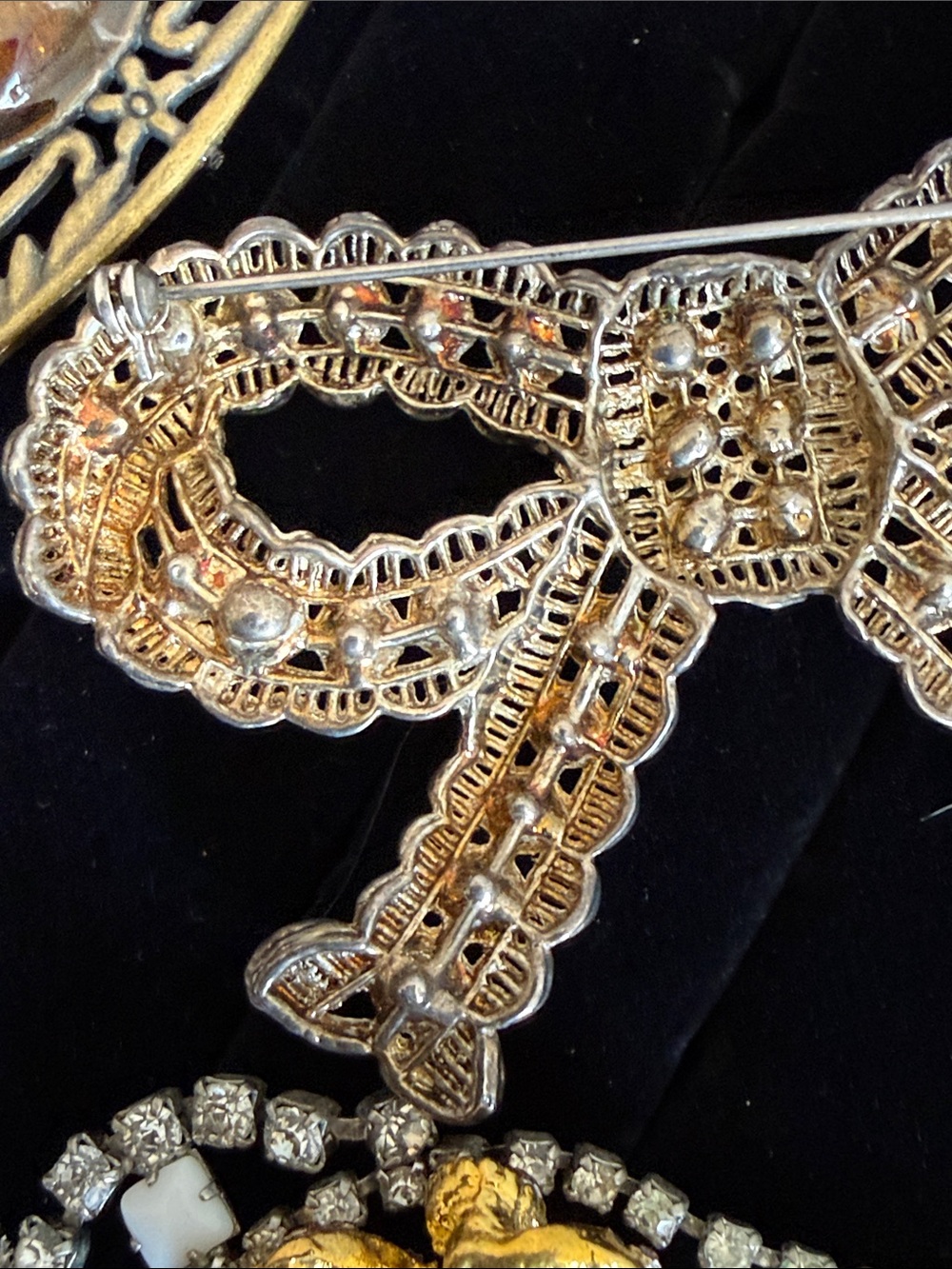 Ultimate mini craft lot distressed lion dish jewelry high end Nina Ricci & more - Picture 16 of 16